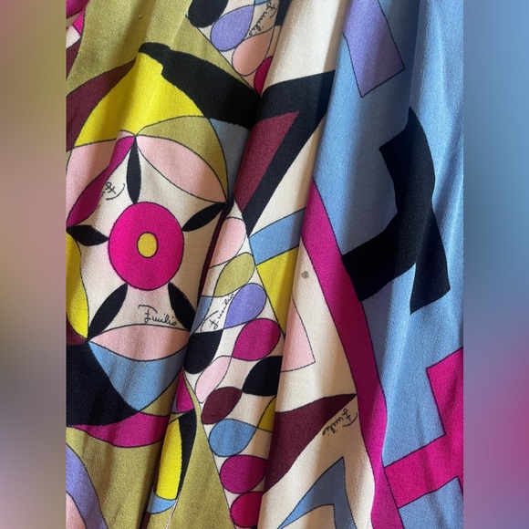 60s Vintage Pucci Silk Midi Dress - Picture 12 of 13